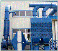 钢结构工业厂房滤筒式除尘器