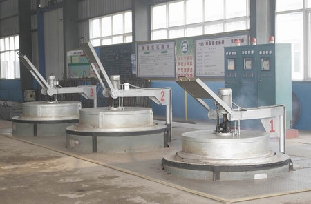 实验室箱式炉价格，丹阳法兰环件井式回火炉