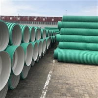 HDPE双壁波纹管厂家 陕北榆林 延安地区市政排污管供应