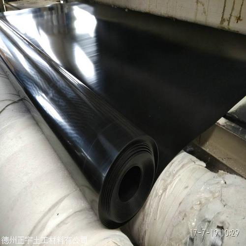上海2mmHDPE土工膜厂家，2毫米厚HDPE光面膜 污水池 化工车间