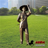 农耕人物雕塑 农民劳作情景雕塑小品