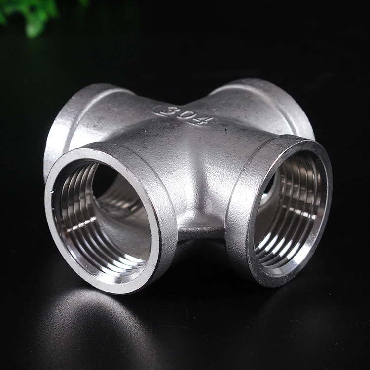 螺纹四通 厂家直销内牙四通 不锈钢内丝四通 四通管件 规格齐全