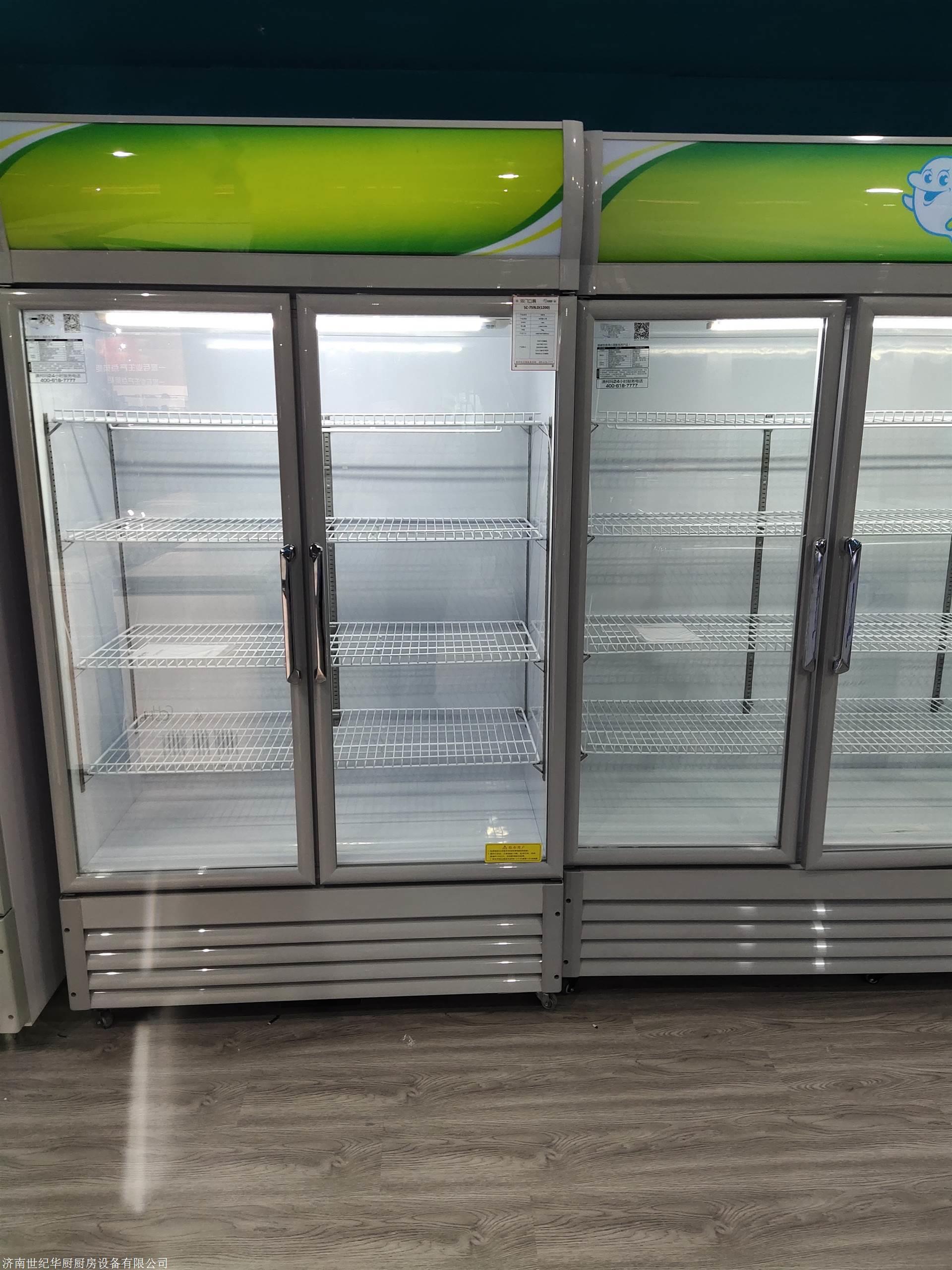 酒吧ktv啤酒冷藏柜 啤酒饮料带玻璃门展示柜? 单双开门饮料柜