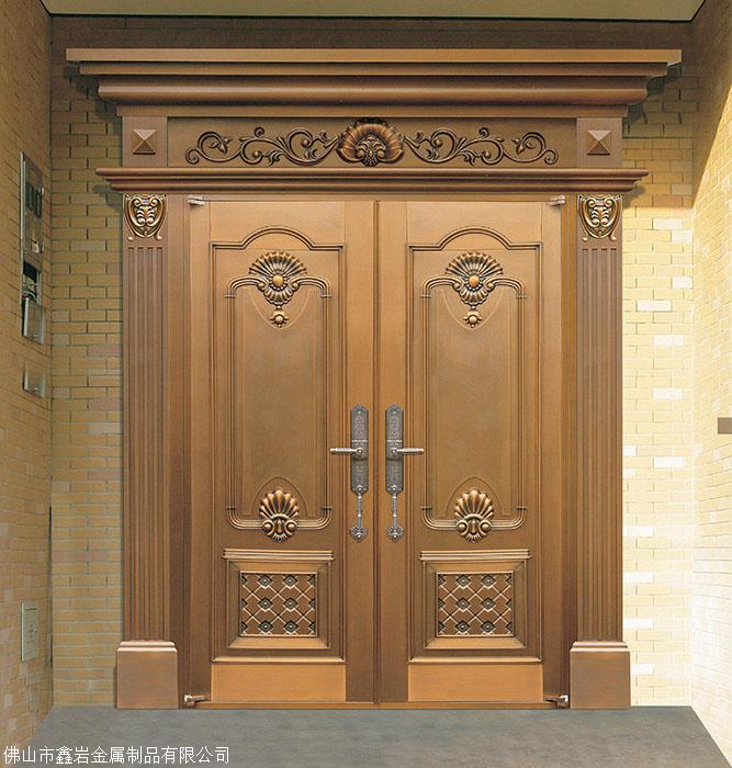 豪华铜门_时尚四开门_简约单开门_古典子母门_精美入户大门_厂家