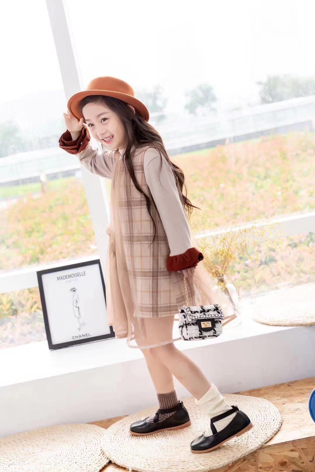 韩国儿童服装新款长袖女童套装