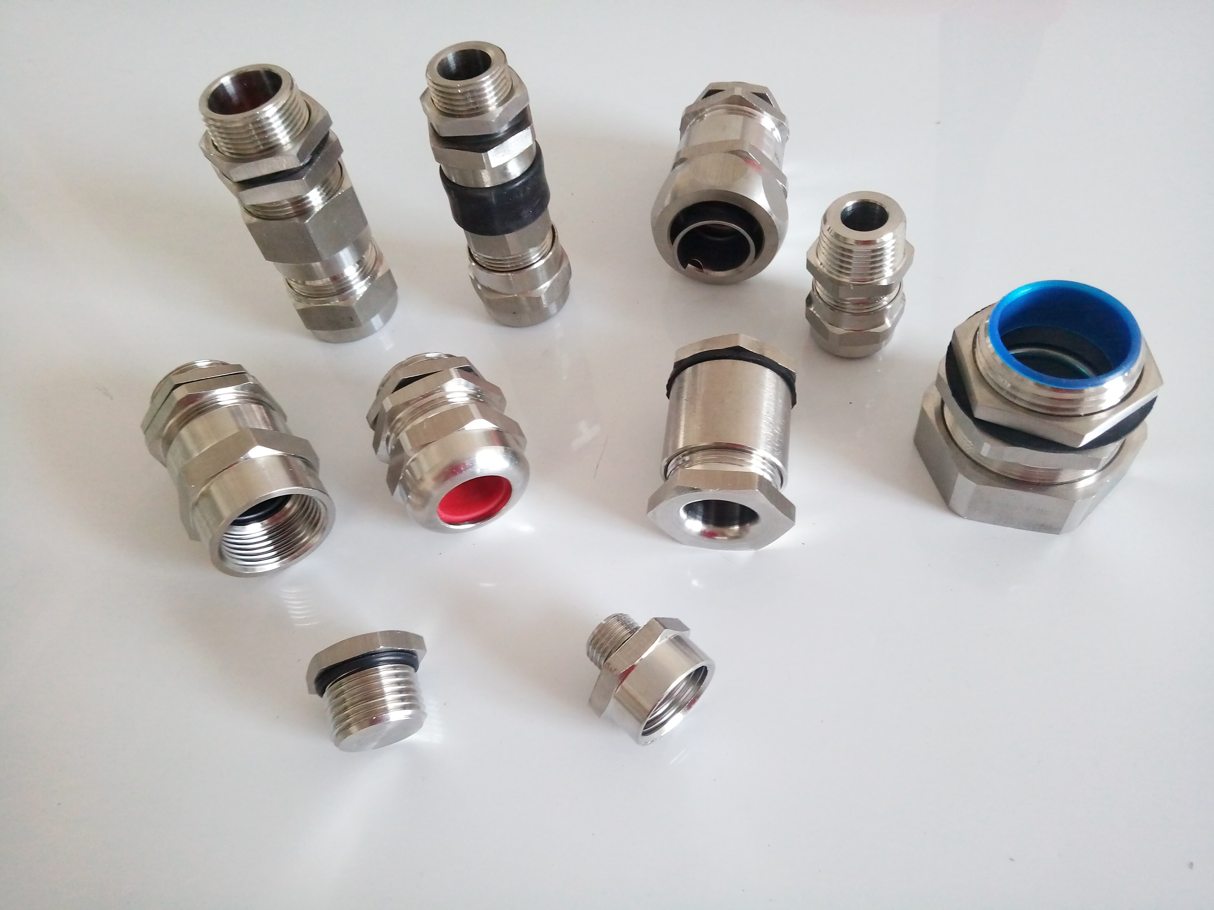 供应m20*1.5铠装格兰头 电缆终端中间接头 不锈钢单芯电缆接头