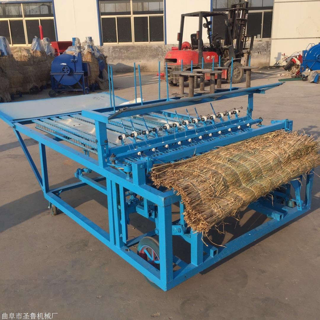 厚薄可调稻草编织机绿化植被编织机