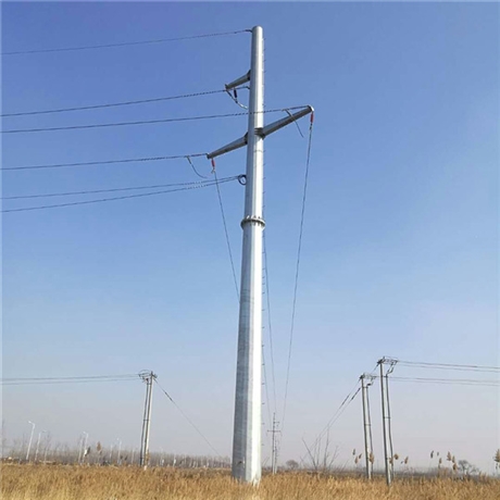15米电力钢管杆基础打桩 单回路钢管杆价格 优质高压管塔