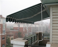 曲臂伸缩遮阳篷定做 折叠式遮阳篷厂家 全铁支架