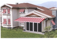 农村别墅遮阳篷 杭州大型伸缩遮阳篷 曲臂雨棚