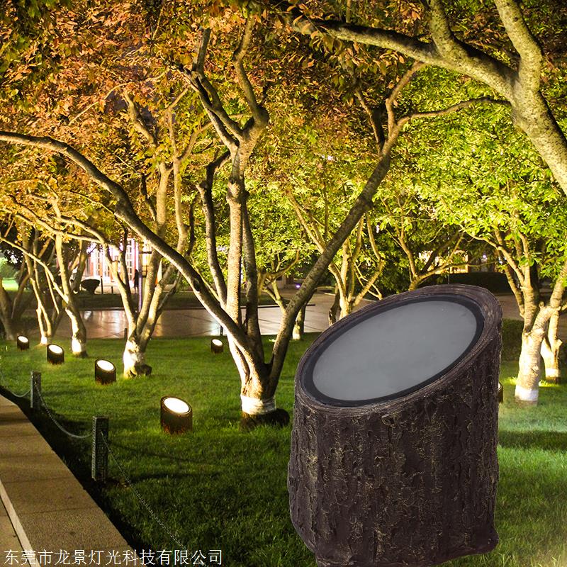 树桩灯led景观灯led树脂造型灯灯光节定制园林美陈亮化灯