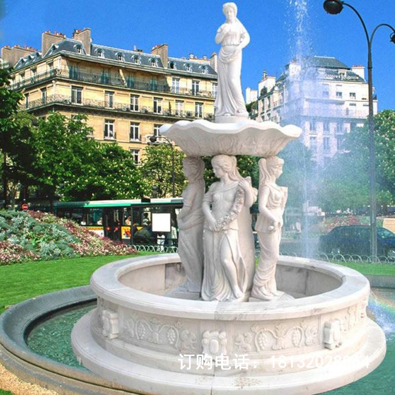 西方人物喷泉欧式喷泉石雕