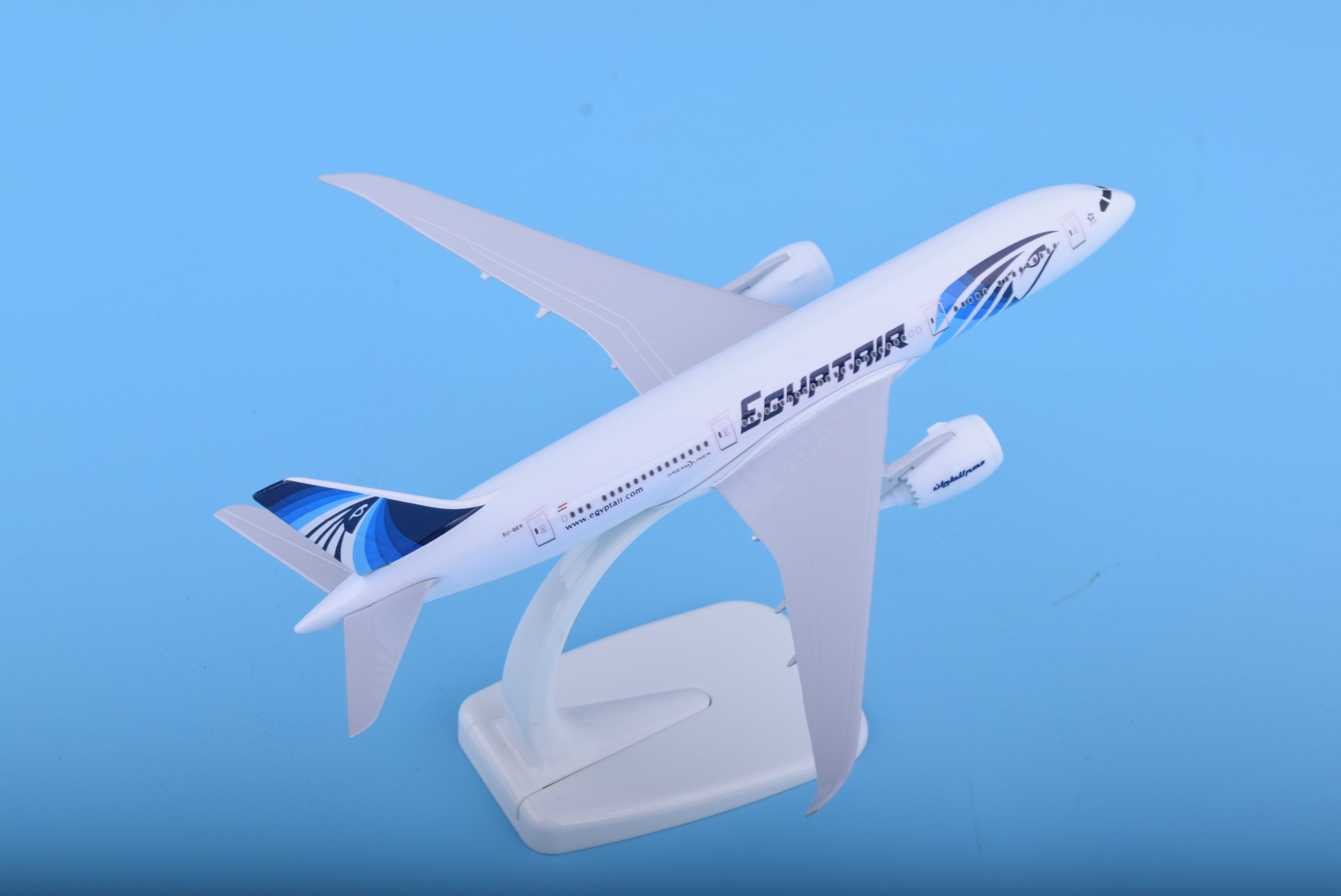 飞机模型波音b787埃及航空金属机模18cm锌合金飞模航模一件代发