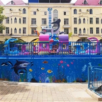 儿童游乐项目激战鲨鱼岛游艺机