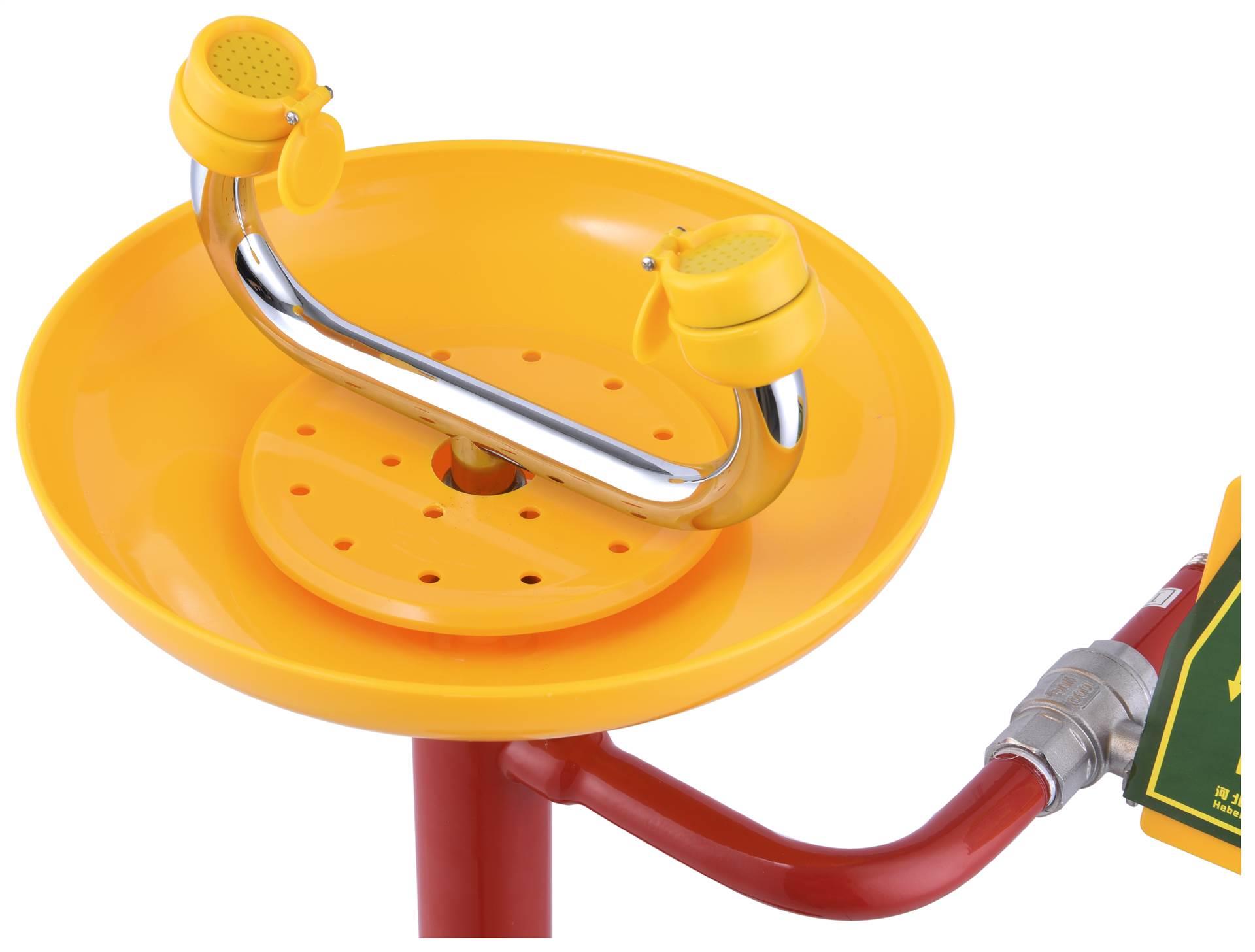 润旺达紧急洗眼器 防腐蚀带涂层洗眼器立式洗眼器wjh0759a