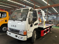 蓝牌一拖二清障车 江淮骏铃小型清障车 事故救援拖车 平板救援车