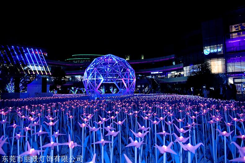 千纸鹤灯led景观灯千纸鹤主题展灯节庆灯光节美陈亮化装饰灯