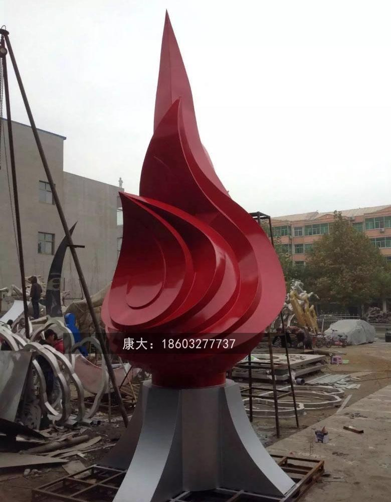 衡水康大的雕塑 大型不锈钢雕塑抽象雕塑 校园火焰火苗雕塑