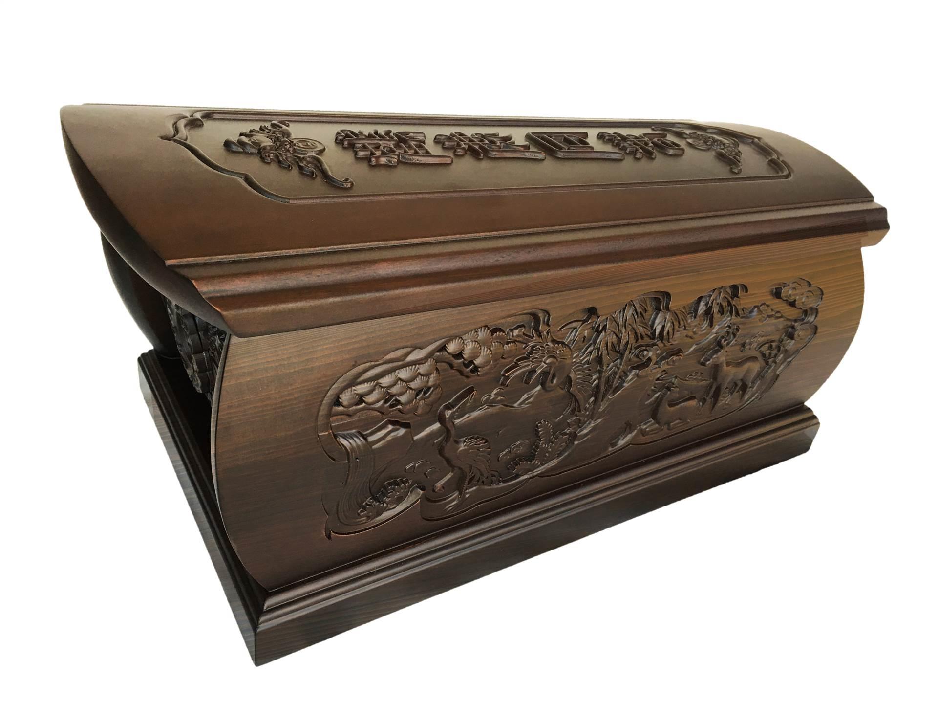 东阳腾飞木雕*实木棺材厂家批