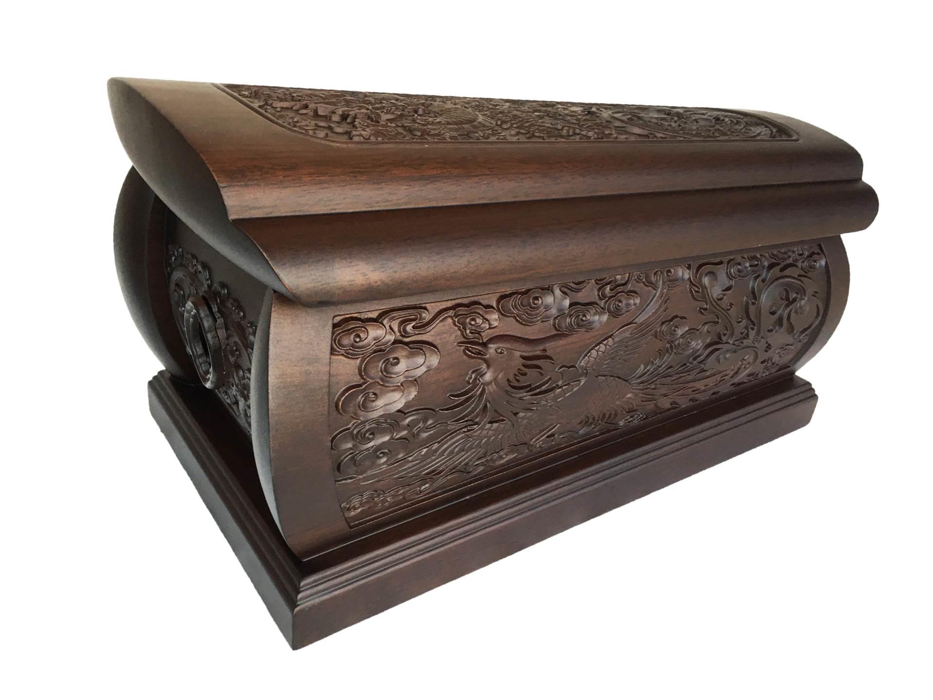 东阳木雕实木小棺材厂家批发价格