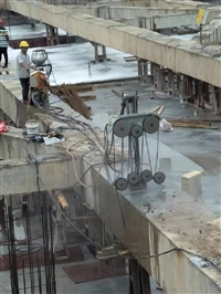 番禺基坑支撑梁切割