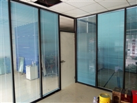 光明办公室铝合金玻璃隔断/单双面高隔