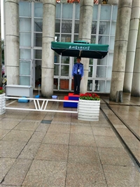 岗亭双层遮阳伞 执勤岗亭遮阳伞 杭州保安遮阳伞