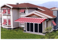 家居电动遮阳篷 全铝合金曲臂支架