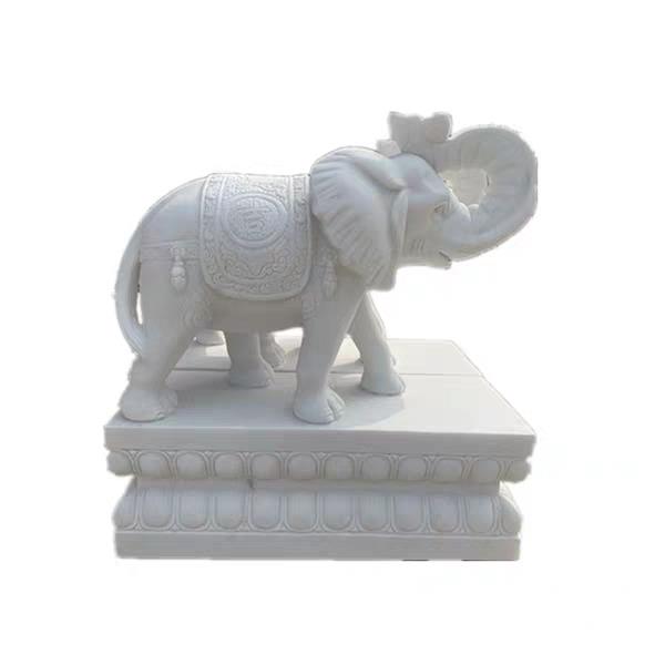 惠安石雕大象 花岗岩吉祥如意石象一对 石象大小和价格