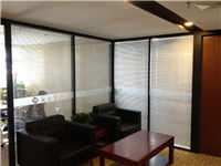 罗湖办公室铝合金玻璃隔断/中空百叶隔断