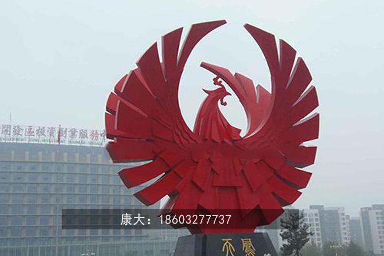 承德康大雕塑 定制 大型不锈钢雕塑 火凤凰雕塑 厂家直销