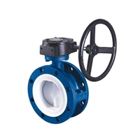 D341F46衬氟法兰蝶阀 重庆衬氟蝶阀厂家 加工定制