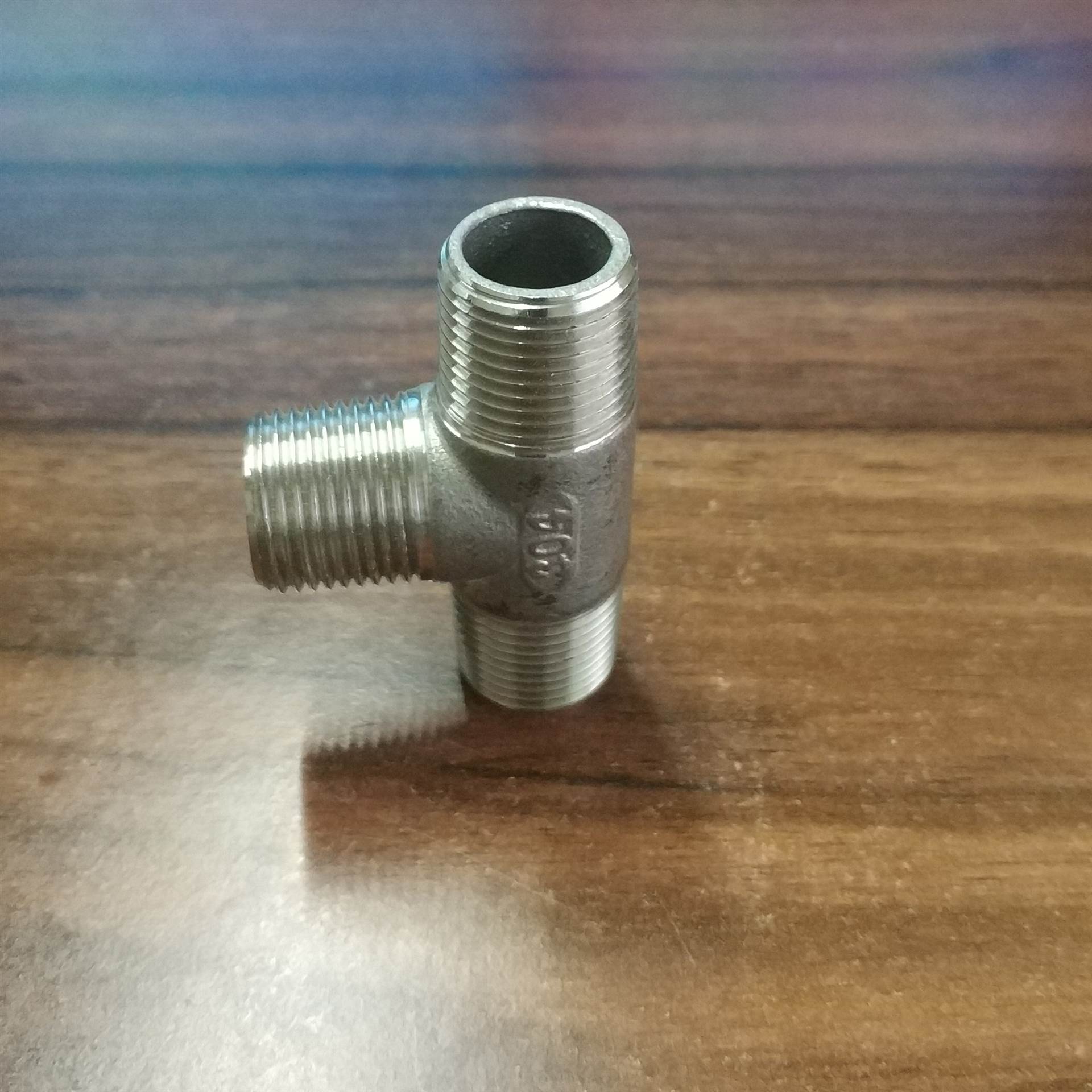 外丝三通dn8dn25不锈钢外丝三通正三通304不锈钢厂家直销