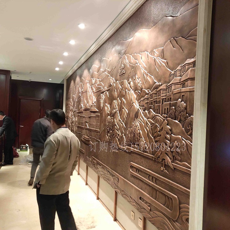 句容酒店锻铜浮雕 紫铜浮雕厂家 酒店浮雕