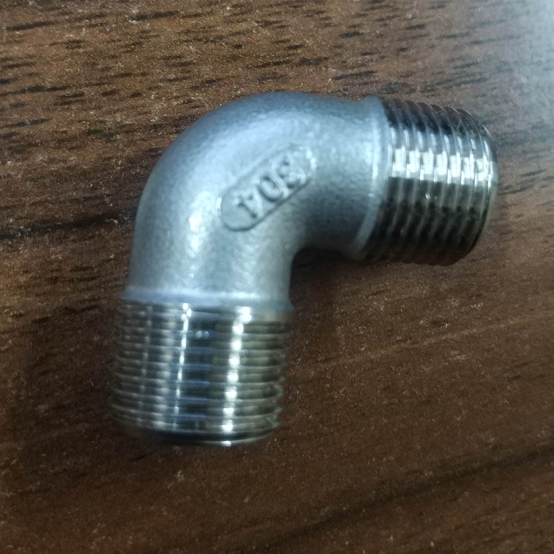 不锈钢外丝弯头 201/304/316 双外丝弯头 dn8-25 不锈钢弯头