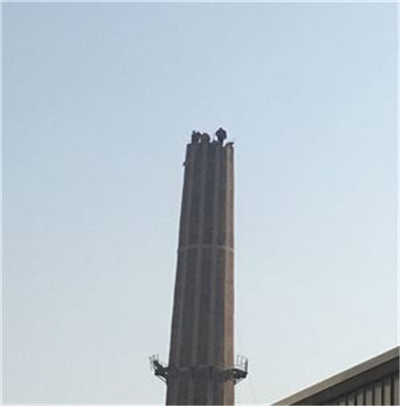抚州市55米红砖烟囱拆除公司--欢迎您