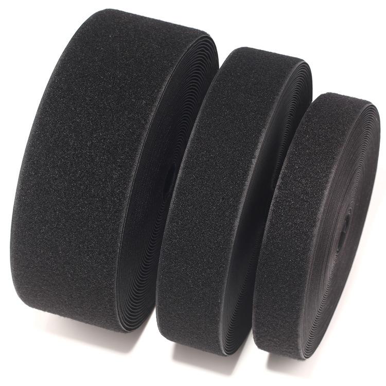 魔术贴 粘扣带 尼龙搭扣 阻燃黑色魔术贴粘扣带
