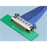 KEL连接器抗EMI极细同轴电缆0.5mm间距TMC01-51L堆叠型