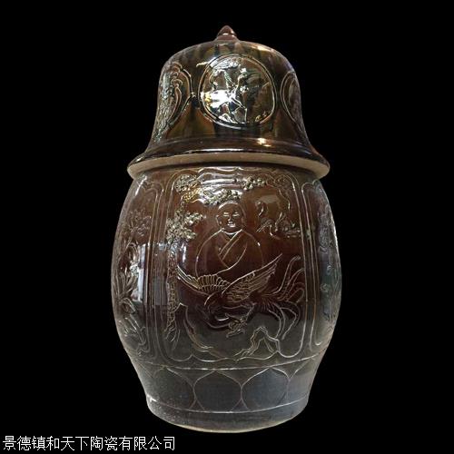陶瓷坐化缸景德镇和尚用圆寂缸