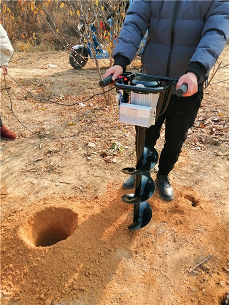 小型挖坑机雷力种树打坑机器更全