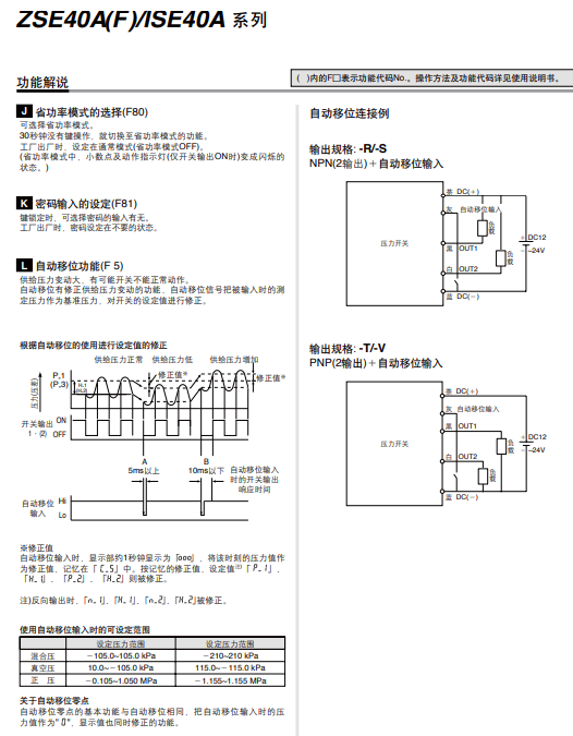 SMC数字式压力开关ZSE40A-01-R-X501