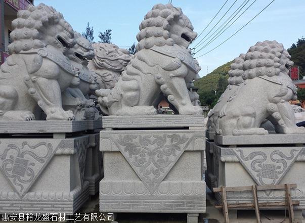 惠安石雕 石狮子 闽南石业雕刻 大石建设有限公司