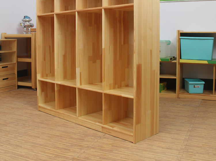 幼儿园家具定制实木儿童衣帽柜原木简约衣帽架