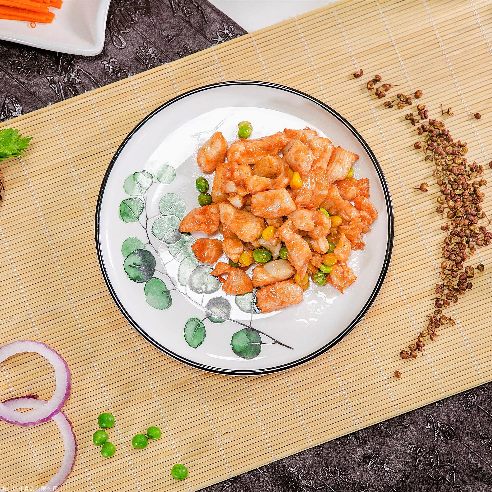 巧婆家奥尔良鸡丁快餐自助茶楼酒店冰冻肉类批发市场