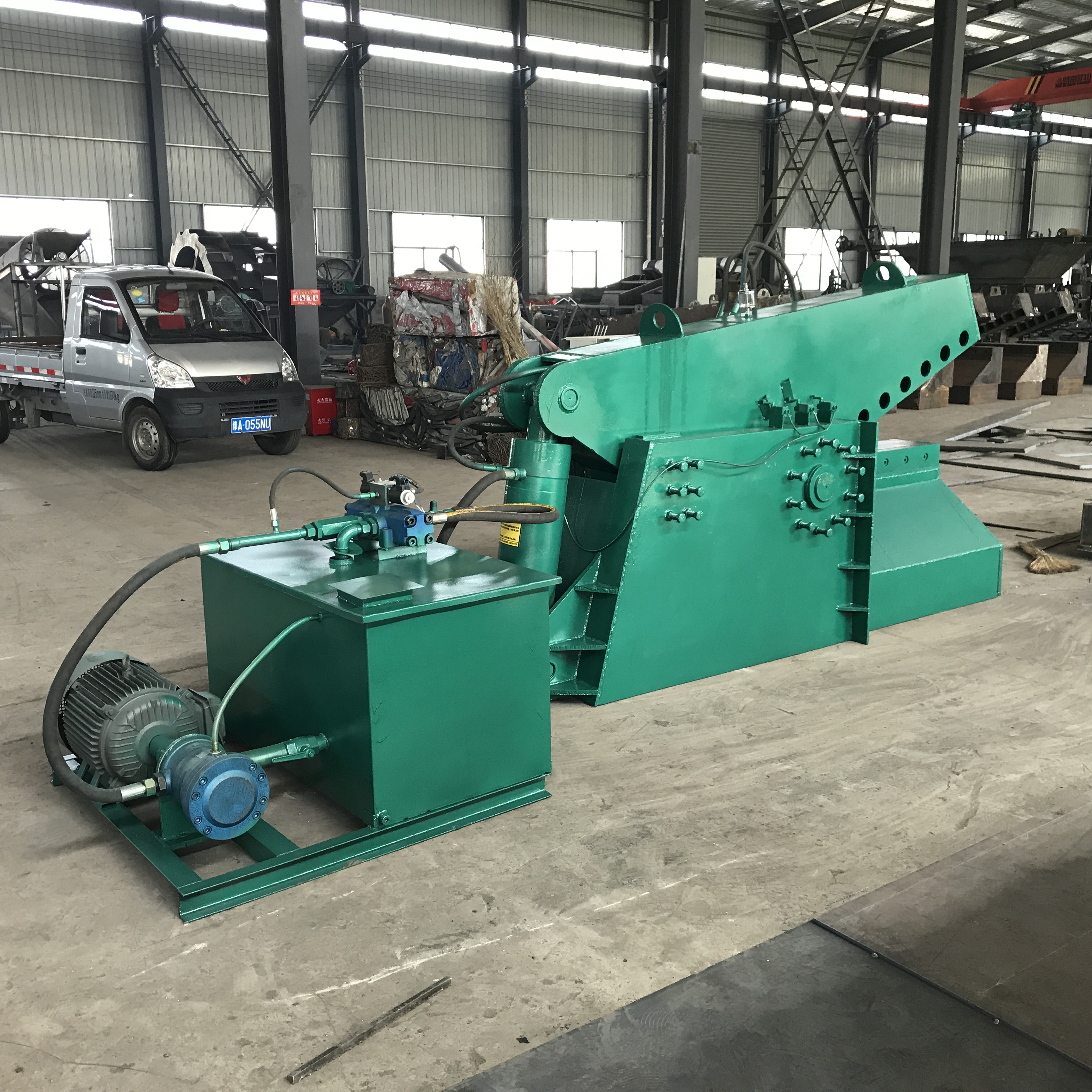 1米刀口角铁槽钢鳄鱼式金属剪切机