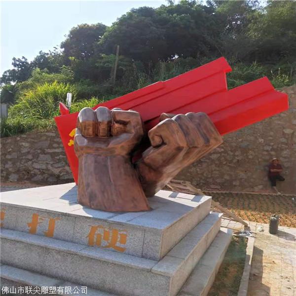 深圳玻璃钢仿铜人物雕塑定制