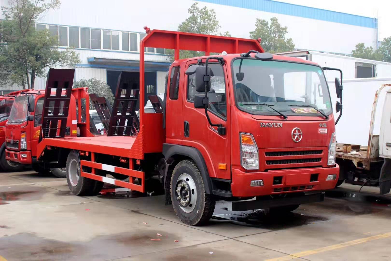 程力双桥平板运输车