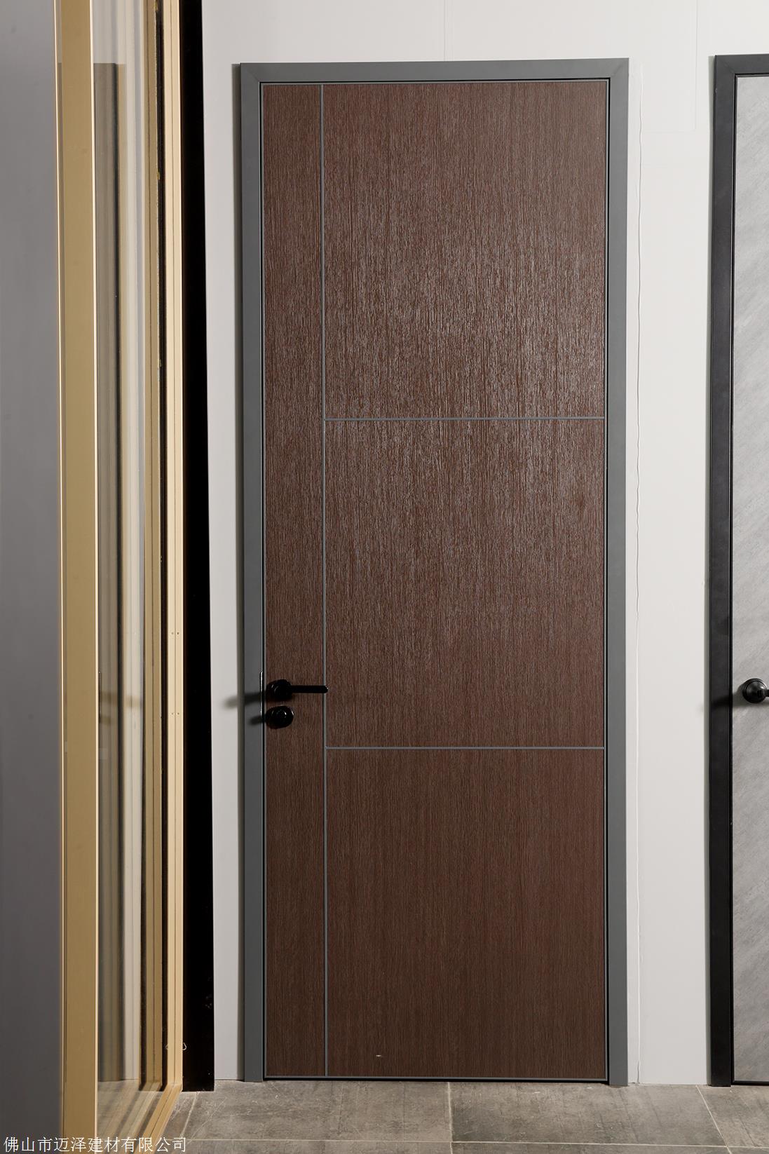 上海轻奢极简室内门铝蜂窝生态门窄边生态铝门卧室门定制