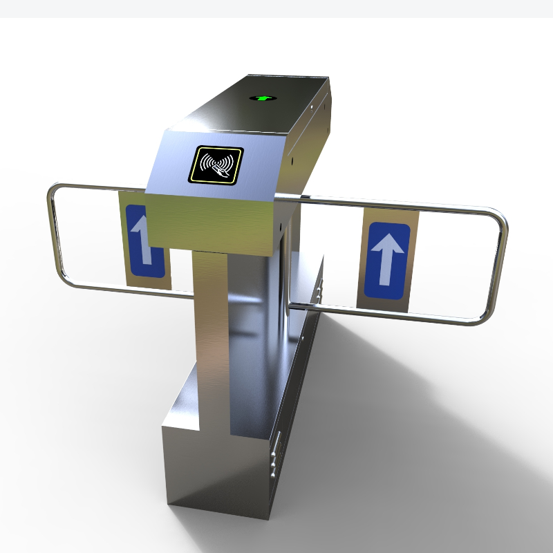 学校门禁出入口摆闸 桥式摆闸高端门禁 郑州捷成安通道闸机系统