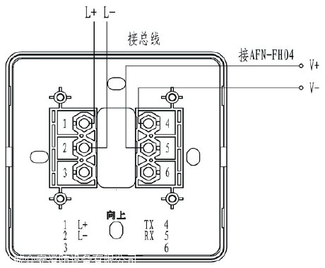 二,接线示意图:赋安手报按钮j-sap-fs1310尺寸:86mm*86mm报警电流